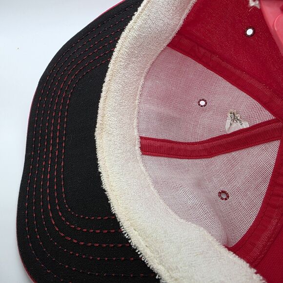 Vintage Marlboro Racing Team Hat Cap Snapback Red Made in USA - Picture 6 of 7